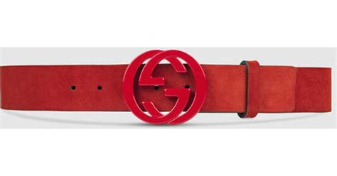 red women gucci belt|red suede gucci belt.